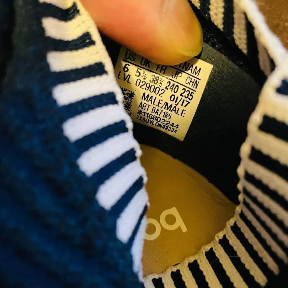 Adidas NMD CS2 Primeknit Ronin Navy White Womens 7 Mens 6
